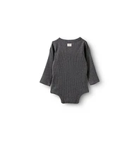Cotton On Baby Boys Pointelle Long Sleeve Bubbysuit