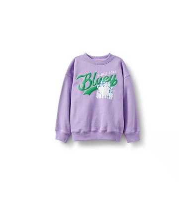 Cotton On Little Girls License Sammy Fleece Crew-Bluey