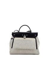 Pre-Owned Hermes 31 Herbag Zip Pegase Pop Toile and Leather