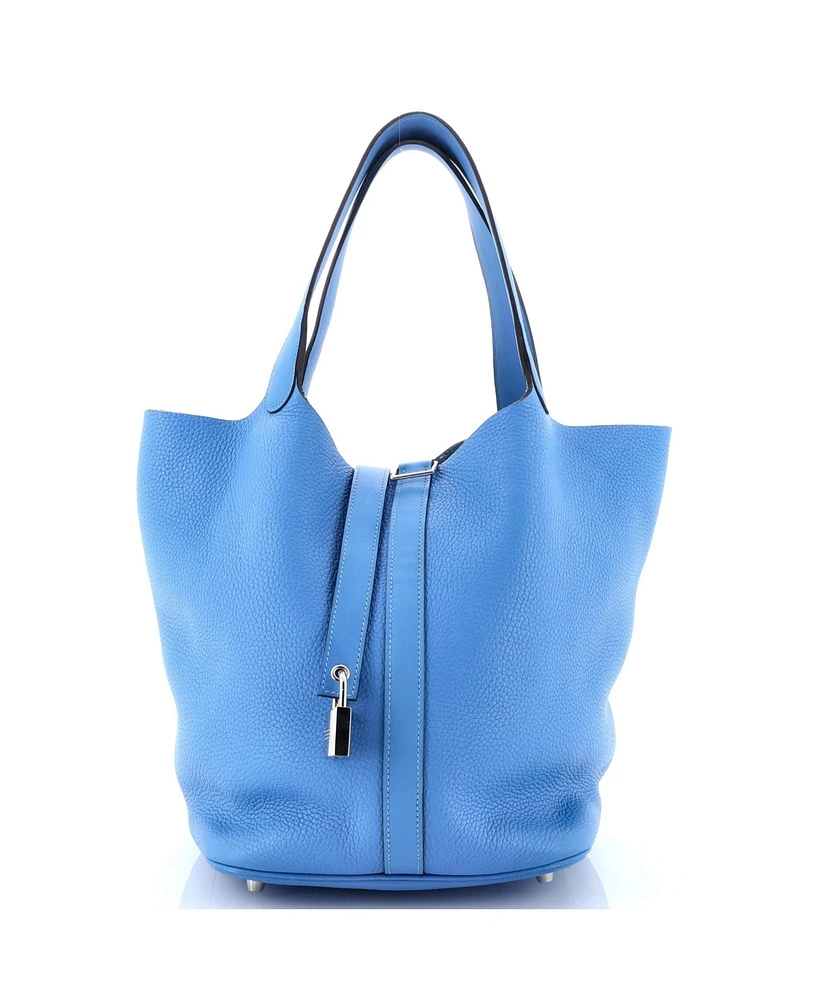 Pre-Owned Hermes Gm Picotin Lock Bag Clemence with Swift