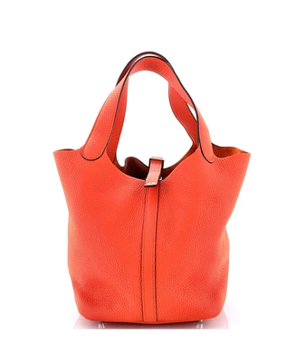 Pre-Owned Hermes Mm Picotin Lock Bag Clemence