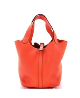Pre-Owned Hermes Mm Picotin Lock Bag Clemence