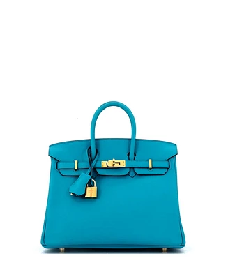 Pre-Owned Hermes Birkin 25 Handbag Swift with Gold Hardware