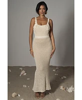 Jluxlabel Women's Sea Depths Maxi Skirt