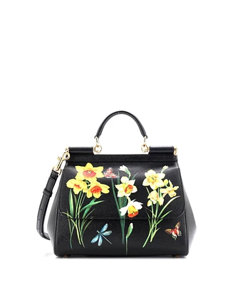 Pre-Owned Dolce & Gabbana Medium Miss Sicily Bag Printed Leather