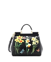 Pre-Owned Dolce & Gabbana Medium Miss Sicily Bag Printed Leather
