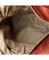 Pre-Owned Chloe Medium Marcie Satchel Whipstitch Studded Suede