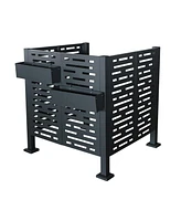 Air Conditioner Privacy Fence - 3.5x3.5 Ft Metal Cover
