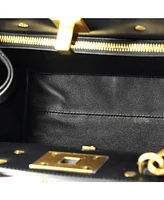 Pre-Owned Salvatore Ferragamo Small Studio Satchel Printed Leather