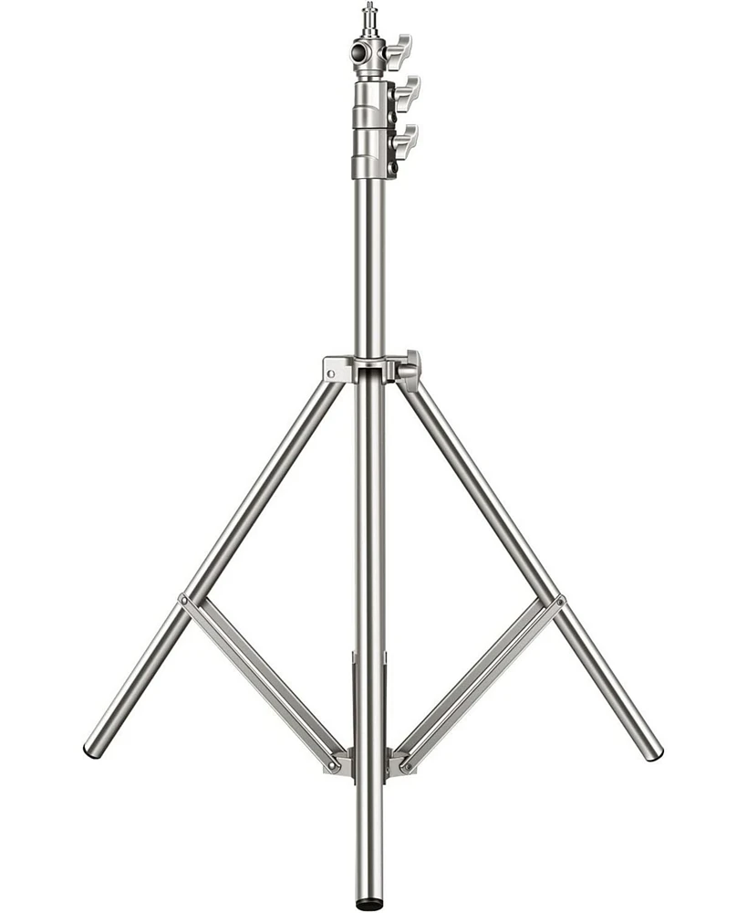 Neewer 79"/2m Stainless Steel Light Stand, Spring Cushioned Heavy Duty Photography Tripod Stand with 1/4” to 3/8” Universal Screw A