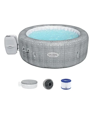 Bestway SaluSpa Honolulu AirJet Inflatable Hot Tub with 140 Soothing Jets, Gray