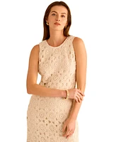 Vince Camuto Women's Crochet Maxi Tank Dress