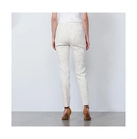 Etcetera Women's Floral Jacquard Pants Dreamscape