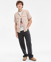 Sun Stone Mens Smokey T Shirt Baggy Jeans Washed Knit Camp Shirt Exclusively At Macys