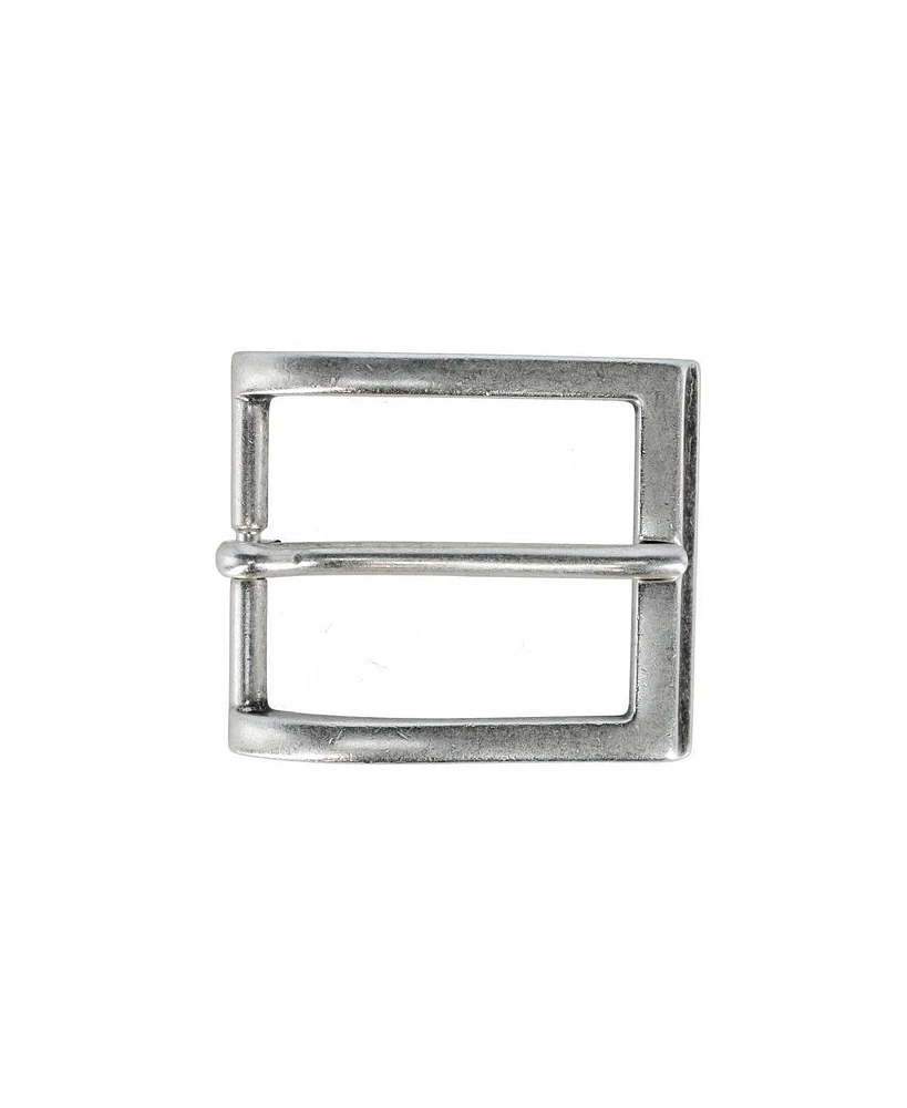 Trafalgar Men's 35mm Solid Brass Italian Classic Arched Rectangular Harness Belt Buckle