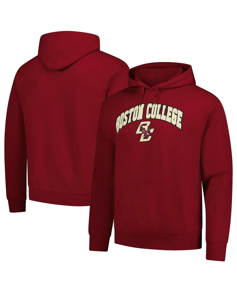 Fanatics Unlabeled Men's Maroon Boston College Eagles Fleece Pullover Hoodie