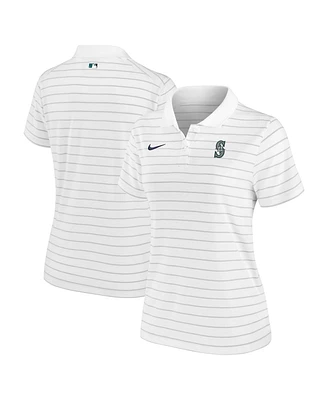 Nike Women's White Seattle Mariners Authentic Collection Victory Performance Polo Shirt