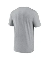 Nike Men's Heather Charcoal New York Giants Primetime Legend Logo Performance T-Shirt