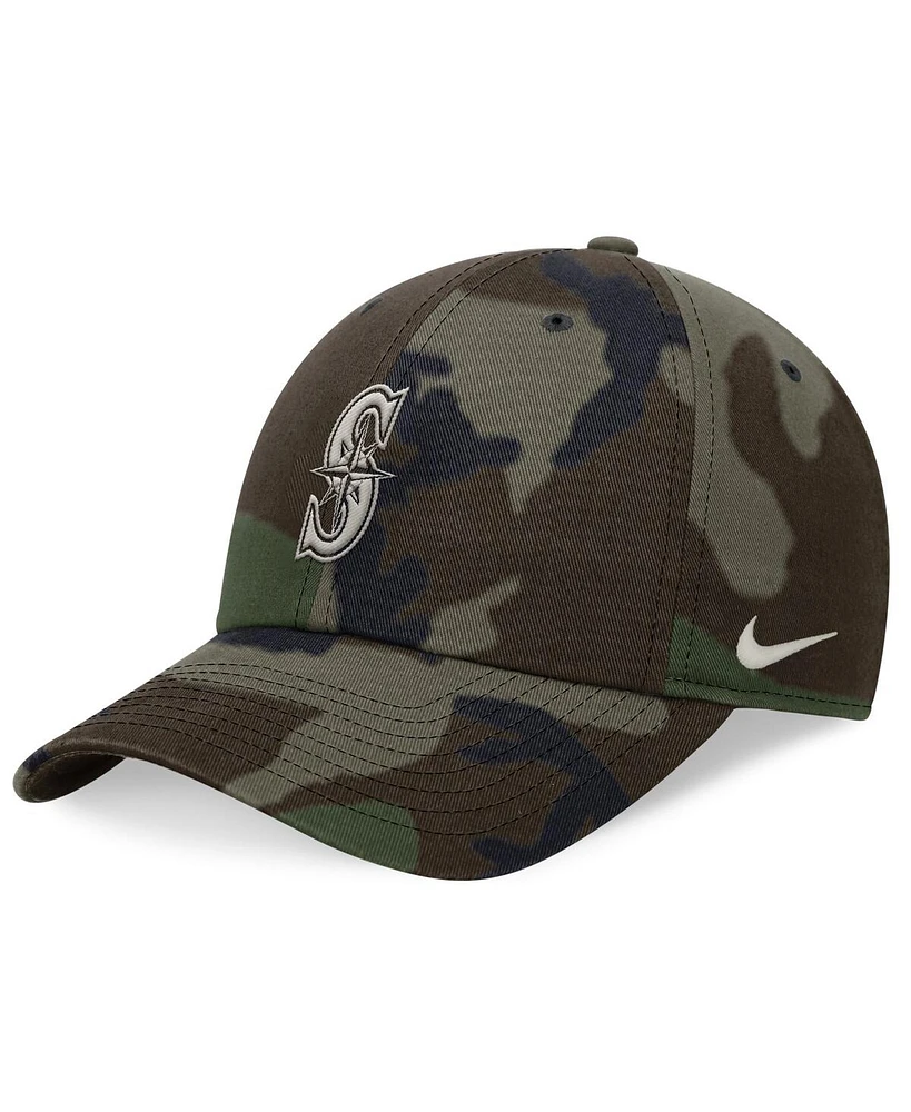 Nike Men's Camo Seattle Mariners Club Adjustable Hat