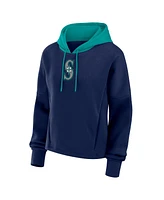 Fanatics Women's Navy Seattle Mariners Oversized Legacy Favorite Spectator Pullover Hoodie