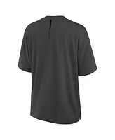 Fanatics Women's Charcoal Vegas Golden Knights Oversized Elements Raw Edge Future Ground T-Shirt
