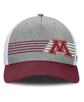 Fanatics Men's Heather Gray/Maroon Minnesota Golden Gophers Profile Trucker Adjustable Hat