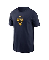 Nike Men's Navy West Virginia Mountaineers 2-Hit Stacked T-Shirt