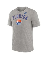 Nike Men's Heather Gray Florida Gators Legacy Arch Tri-Blend T-Shirt