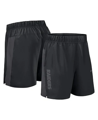 Nike Men's Black Las Vegas Raiders Woven Victory Performance Shorts