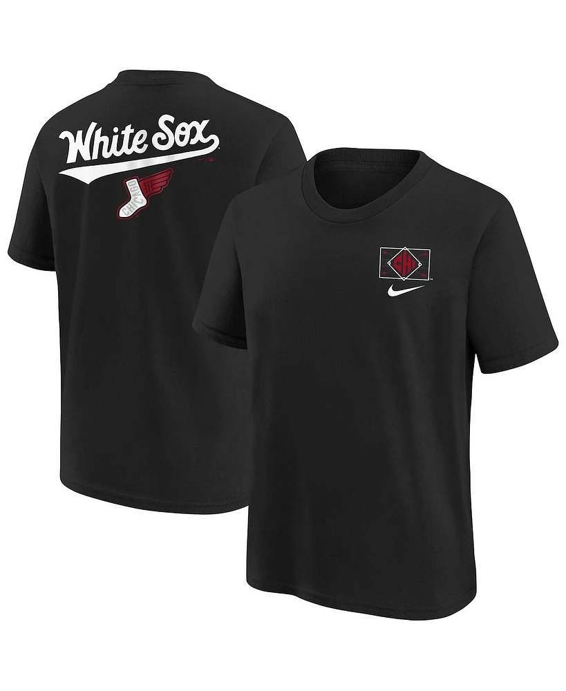 Nike Big Boys and Girls Black Chicago White Sox 2025 City Connect T-Shirt