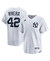Nike Men's Mariano Rivera White New York Yankees Throwback Cooperstown Collection Limited Jersey