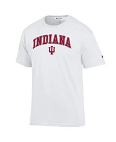 Champion Men's White Indiana Hoosiers Arch Over Logo T-Shirt