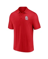 Fanatics Men's Red St. Louis Cardinals Primary Logo Polo Shirt