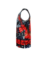 Lids Men's Black Deadpool Comic Big Print Mesh Jersey