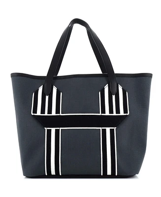 Pre-Owned Hermes Pursangle Tote Canvas with Leather