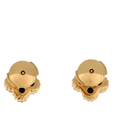 Pre-Owned Van Cleef & Arpels Sweet Alhambra Stud Earrings 18K Gold and Onyx