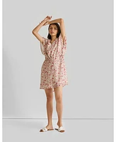 Womens Relaxed Drawstring Dress
