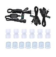 DELight 150' 2 Wire Led Rope Light Home In/Outdoor Party Xmas Lighting