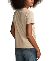 Lucky Brand Women's Hawaii Parrot Classic Cotton Crewneck T-Shirt