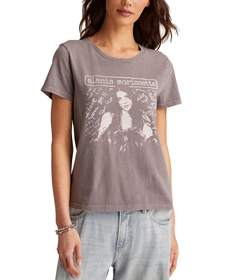 Lucky Brand Women's Alanis Morissette Classic Cotton Crewneck T-Shirt