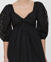 Avec Les Filles Women's Embellished A-Line Dress