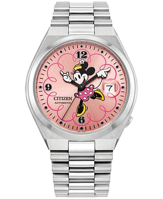 Citizen Men's Automatic Disney Minnie Mouse Stainless Steel Bracelet Watch 40mm