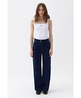 Nocturne Women's Velvet Boyfriend Pants