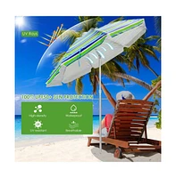 6.5 Feet Beach Umbrella with Carry Bag without Weight Base