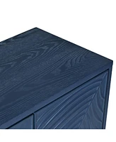 Modern Carved Sideboard - Light Blue