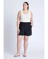 Eloquii Plus The Fluid Crepe Short