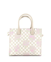 Pre-Owned Versace Small La Medusa Tote Floral Canvas
