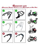 Ahr 48L Motorcycle Tour Tail Box Scooter Trunk Storage Lock Carrier Case for Helmet