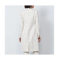 Etcetera Women's Floral Jacquard Coat Dreamscape