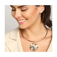Sohi Gold-Plated Pearl Jewellery Set